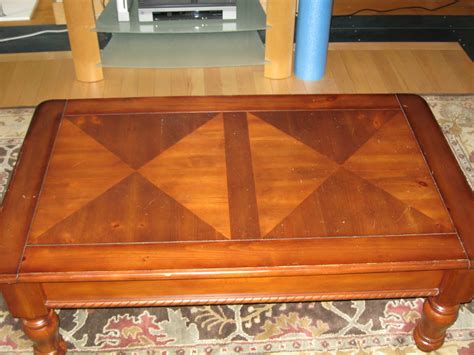 Coffee table and 2 side tables. Craigslist Moving Sale: Coffee Table - $50