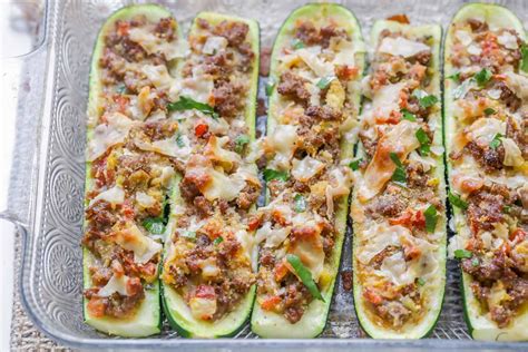 Bake until the zucchini is tender and the topping is golden, 20 to 25 minutes. Easy Zucchini Boats {W/ Multiple Recipe Variations} | Lil ...