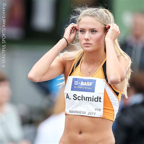 Auch alica schmidt, deutsche leichtathletin und gemäss dem australischen magazin «busted coverage» «heisseste sportlerin der welt», weiss von zweifelhaften angeboten zu berichten. Pin on Beautiful Athletes