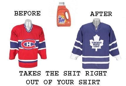 Primarily, but not entirely, the comportment of both habs fans and leaf fans today is steeped in hockey history. The New Tide - Sports Humour - CKA