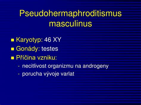 Der weibliche pseudohermaphroditismus liegt bei patientinnen mit chromosomal weiblichem geschlecht und ovarien vor. PPT - Vrozené vývojové vady rodidel PowerPoint ...