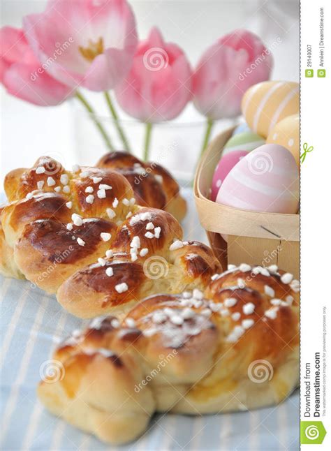 It is light like panettone bread from italy, but not as tall since it is not baked in a form. Sweet German Easter Bread stock image. Image of breakfast ...