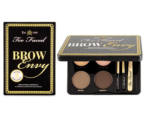 I have dark brown hair and a very light skin tone, and my eyebrows are very light. Too Faced Brow Envy Brow Shaping & Defining Kit | Catch.com.au