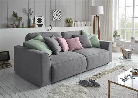 Verbindung mit der nosagunterfederung für optimalen sitzkomfort. Schlafsofa in Grau online bestellen | Bettsofa, Sofa-bett ...