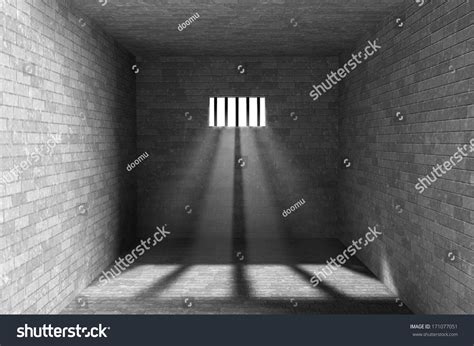 Light shining through window pictures. Prison Interior With Light Shining Through A Barred Window ...