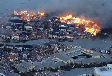 Aerial view of japanese disaster relief crews, after 9.0 magnitude earthquake and tsunami.by: Changes Made to Earthquake and Tsunami Planning since the ...
