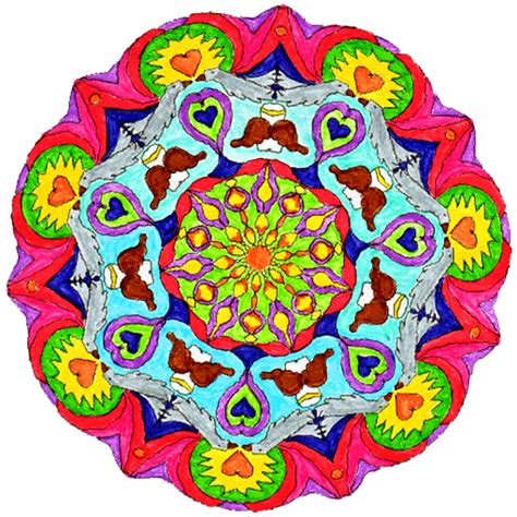 Mandala étoile mandalas faciles pour enfants 100. mandala du printemps à colorier - Tali Bellule Lilibeth ...