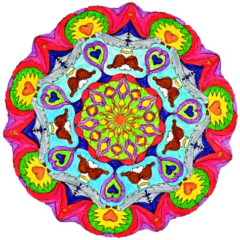 Et contribuent également à améliorer l'humeur, à dynamiser et à soulager le stress. mandala du printemps à colorier - Tali Bellule Lilibeth ...