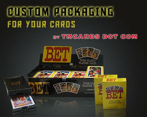 All cards are printed with full color and can be each individually customized both front and back. Custom packaging for your playing cards By TMCARDS DOT COM ...