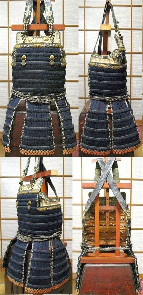 Benkei's dōmaru or japanese samurai leather warrior armor set. Hara-ate iyozane dou. | Samurai armor, Samurai warrior, Chinese armor