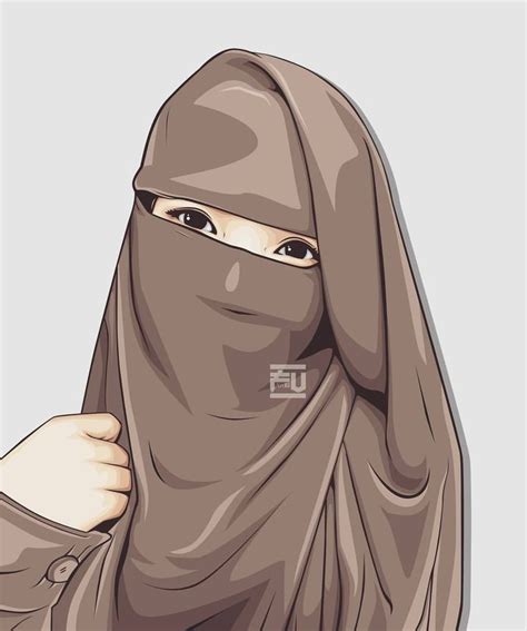 Diberi wajah yang cantik merupakan suatu nikmat yang amat tidak terhitung nilainya. #vector #hijab #niqab @ahmadfu22 | Gambar, Kartun, Lukisan ...