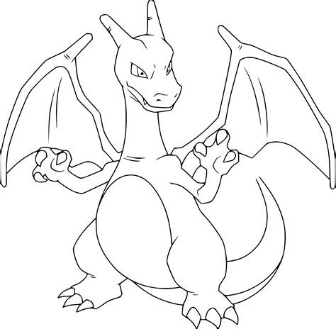 Tous les dessins de pokemon sont la propriété de la société nintendo. Coloriage Dracaufeu à imprimer