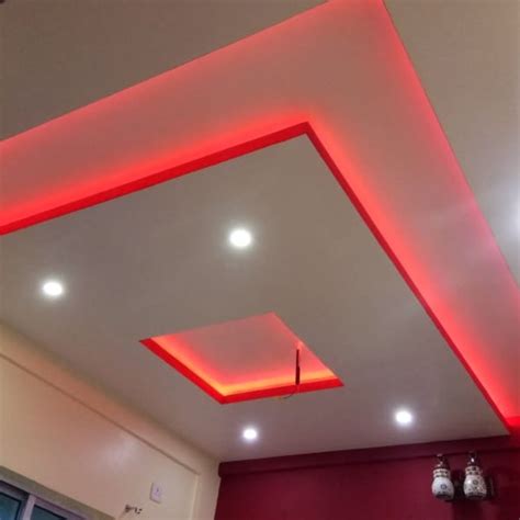 Inspirational interior design ideas for living room design, bedroom design, kitchen design and master hall design wall partition and gypsum board design. False Ceiling On going Work 3BHK Flat in Kolkata => We won ...