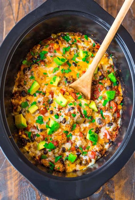 Crockpot beef heart stuffed with bacon, mushrooms and onions. Cheesy Healthy Crock Pot Mexican Casserole with quinoa ...