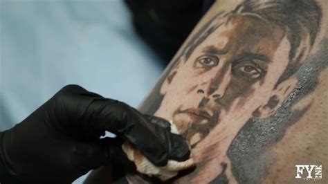 Lionel messi is one of the greatest, if not the greatest, footballer ever! Tattoo Artist Q Tattoos Realistic Lionel Messi Portrait ...