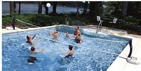 Dunnrite poolsport 2 in 1 basketball + volleyball hoop set. SwimWays 2-in-1 Poolside Basketball Volleyball Combo-00381SW