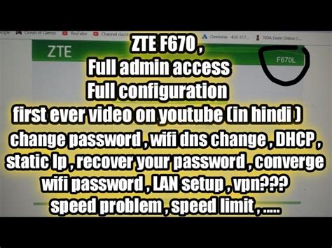 We did not find results for: Zte F670L Admin Password - Changing Wifi Network Name And ...