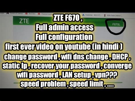 Tutorial for education hack password zte f660 1. Zte F670L Admin Password - Changing Wifi Network Name And ...