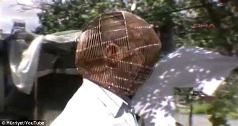 9 watch distributors in turkey. Man in Turkey wears a cage on his head to stop himself ...