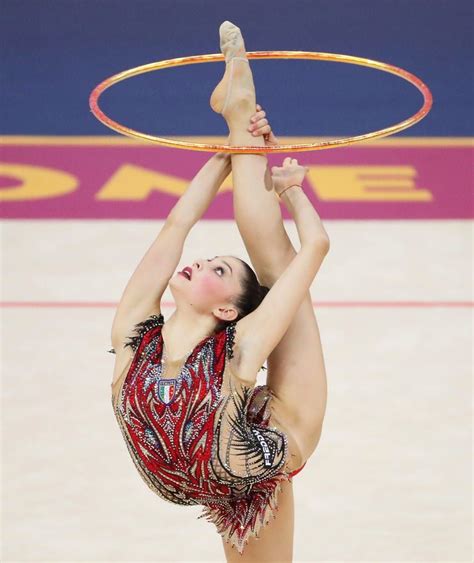 Milena baldassarri is an italian individual rhythmic gymnast. Milena Baldassarri of Italy performs during the Rhythmic ...