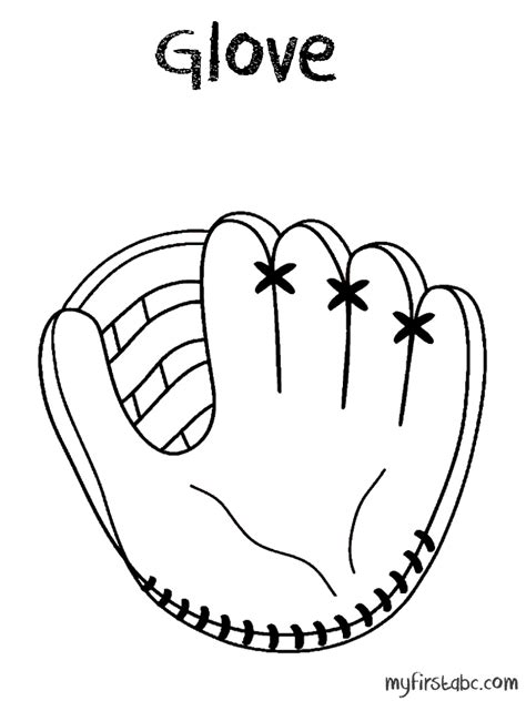 Children can design their uniform or can color the uniform according to their favorite teams. Baseball Glove Coloring Page - Coloring Home