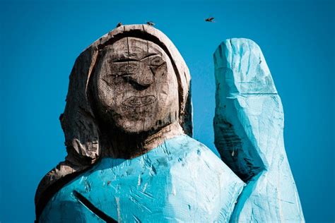 Statue of Melania Trump Carved In Her Hometown of Sevnica ...