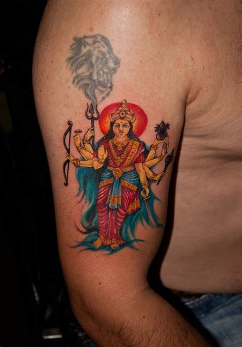 Amazing colorful celtic pagan tattoo. Tattoos Designs, Pictures And Ideas: Goddess Durga Tattoo ...