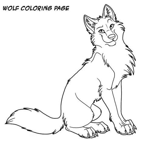 What are the different colors of wolves? Wolf Is Sitting Down Coloring Page - Download & Print ...