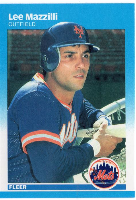 Fleer tradition was an annual set manufactured and distributed by fleer and later upper deck. 1987 Fleer Lee Mazzilli #15 | Baseball cards, Baseball, Cards