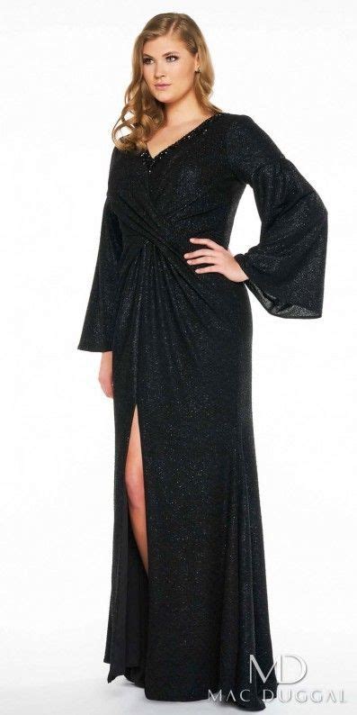 More than 982 products in stock. Mac Duggal Sparkling Long Sleeve Embellished Plus Size ...