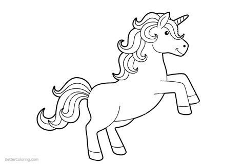 Unicorns are such magical creatures a couple of today's cute unicorn coloring pages look like they could pass for babies, so. Simple Coloring Pages of Unicorn - Free Printable Coloring ...