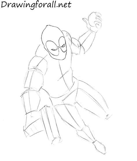 This tutorial shows the sketching and drawing steps from start to finish. How To Draw Deadpool Full Body - Drawing Art Ideas