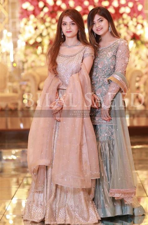 Check out our latest collection of bridal barat dresses, which would be a great inspiration for all the brides. Brides sister (right ) and cousin (left) | Walima dress ...