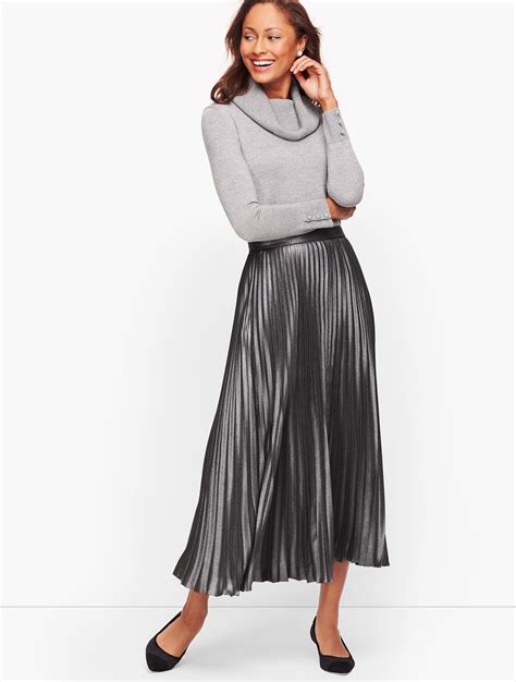 Pleated Skirt - Foil | Talbots