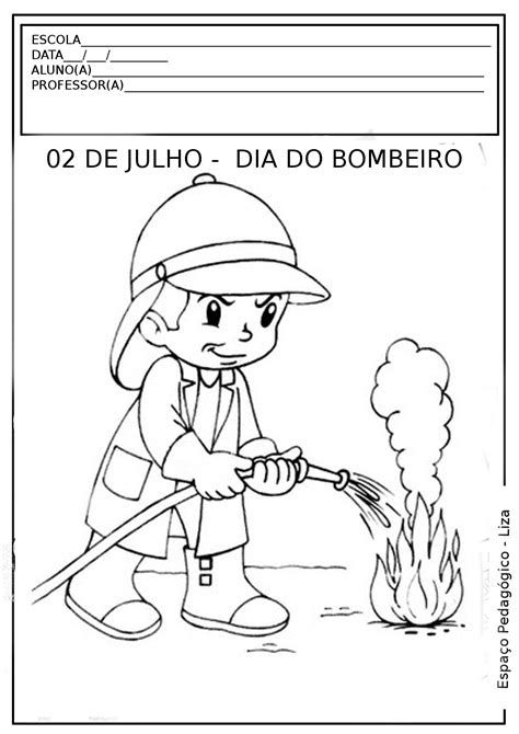 A data foi estabelecida em 1999, após uma intensa circulação de emails pelo mundo gerada pela trágica morte de cinco bombeiros num incêndio na austrália. Atividades e desenhos para o dia do bombeiro - 02 de julho