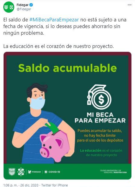 Si necesitas conocer tu saldo de mi beca para empezar, el fideicomiso de educación garantizada o fidegar tiene varias maneras de poder conocerlo, en este artículo vamos a conocerlas todas, vamos. Saldo de Mi Beca para Empezar no caduca el 31 de diciembre