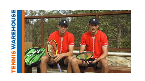 1 spot in the atp doubles rankings on 8 september 2003 and spent a total. Bryan Brothers talk about Natural Gut tennis string - YouTube