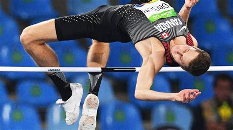 The olympic final in the men's high jump, the final bar, two men left standing. What you missed on Day 11 of the Olympics: Canada's Derek ...