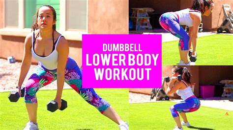 Three sets of 10 reps on each leg. Lower Body Workout with Dumbbells At Home (Strong Legs ...