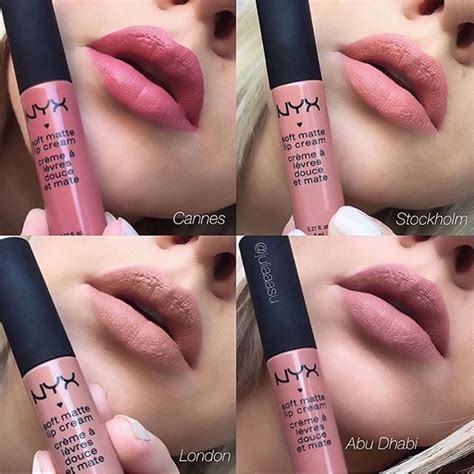 Nyx professional makeup soft matte lip cream straddles the line between lipstick and gloss. Nude-pink Soft Matte Lip Cream swatches by @juliaaasu ...