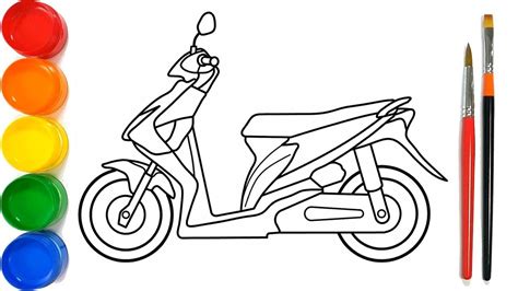 Cara menggambar motor drag mio dengan pensil lokerteen. Cara Menggambar dan Mewarnai Mainan Motor | Glitter Sport ...