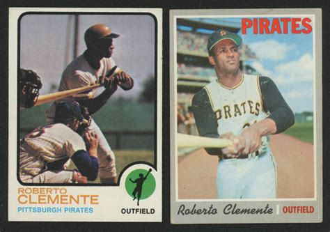 Maybe you would like to learn more about one of these? Lot of (2) Roberto Clemente Baseball Cards with 1973 Topps #50 & 1970 Topps #350 | Pristine Auction