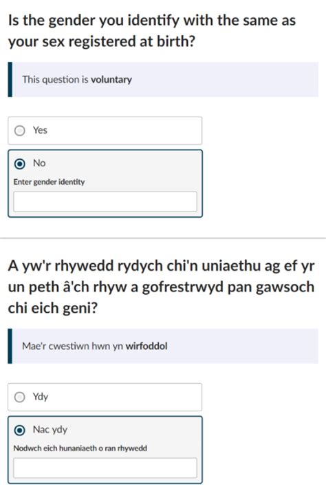 Education degrees, courses structure, learning courses. Sex and gender identity question development for Census ...