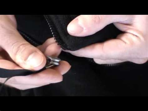 Try it again, and it should work. repair replace broken zipper slide - YouTube