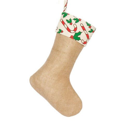 Christmas stocking stuffers at walmart.com. Personalised Eco Jute Candy Cane Stocking By Dibor | notonthehighstreet.com