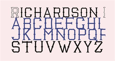 Check spelling or type a new query. Richardson Fancy Block free Font - What Font Is