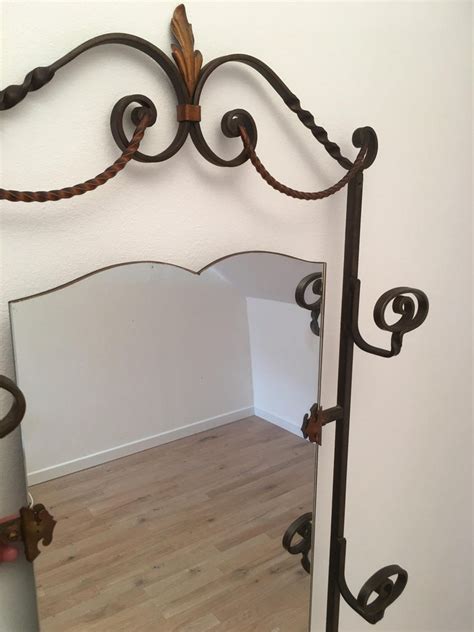 ~ a pair of wrought iron gates, by jean tijou, (late 17th century). French Art Deco Wrought Iron Hall Tree Coat Rack with ...