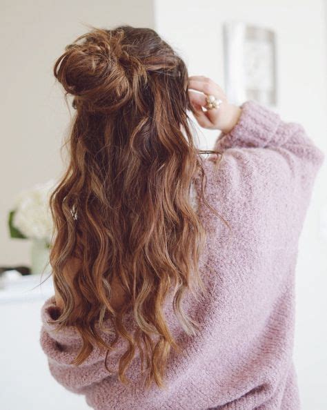 Messy bun with Tressmerize hair extensions for thin and ...
