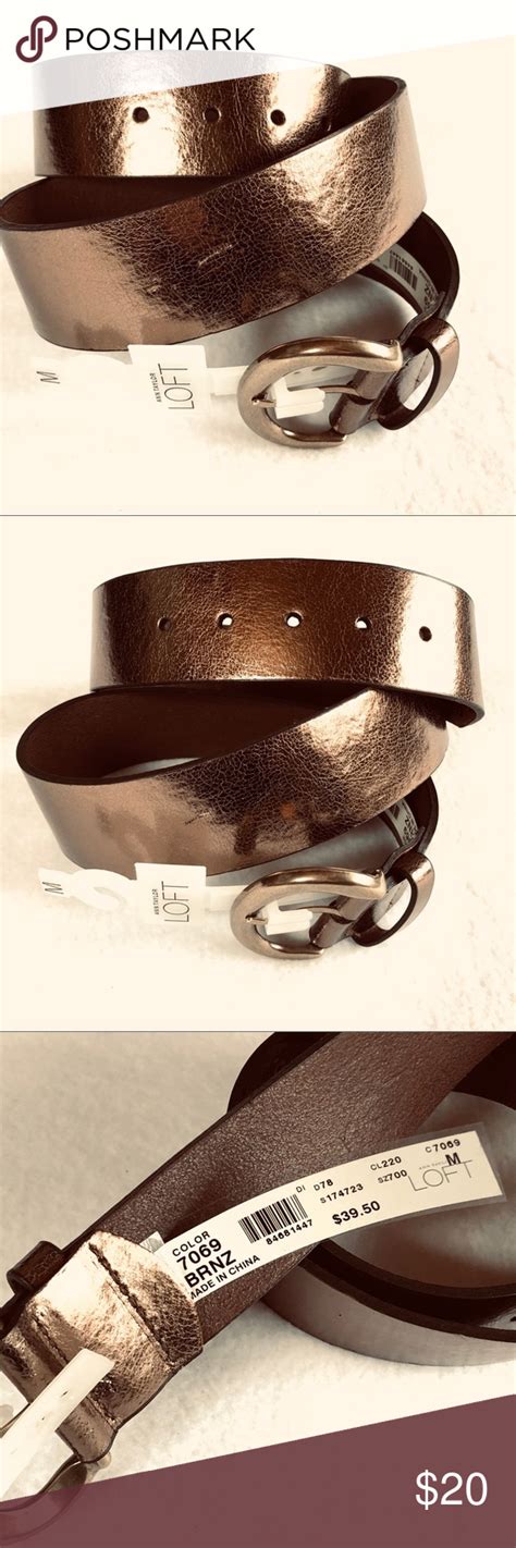 This designer belt by ralph lauren comes crafted from python leather in a metallic bronze shade and features a rectangular pin buckle. Wide Metallic Bronze Belt Gold LOFT Medium | Belt, Wide ...