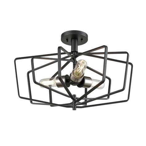 Flush mount lighting is a common ceiling light that can be used anywhere in the home, even in small spaces with low ceilings. Inuvik 3 Light Semi-Flush Mount | DVI Lighting